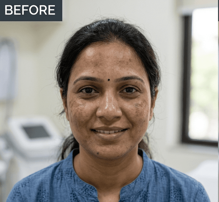 Laser hair removal before — Jodhpur